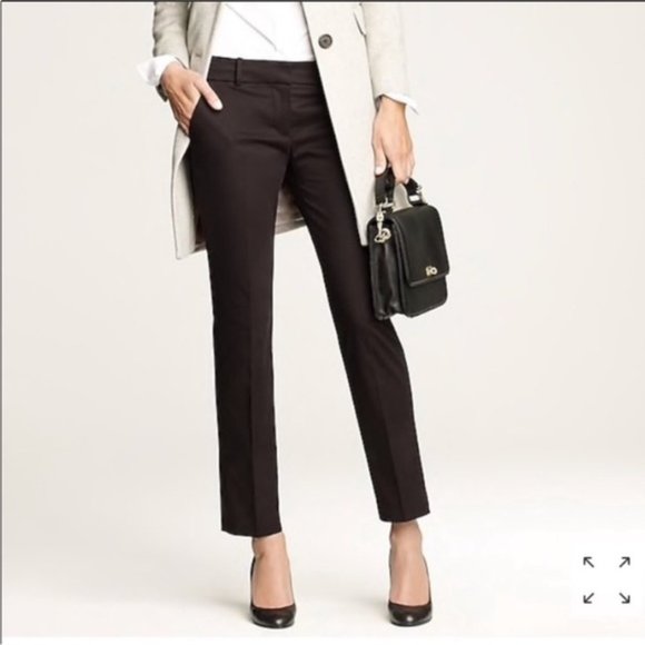 J. Crew Black Cafe Capri Cotton Pants - Picture 1 of 7